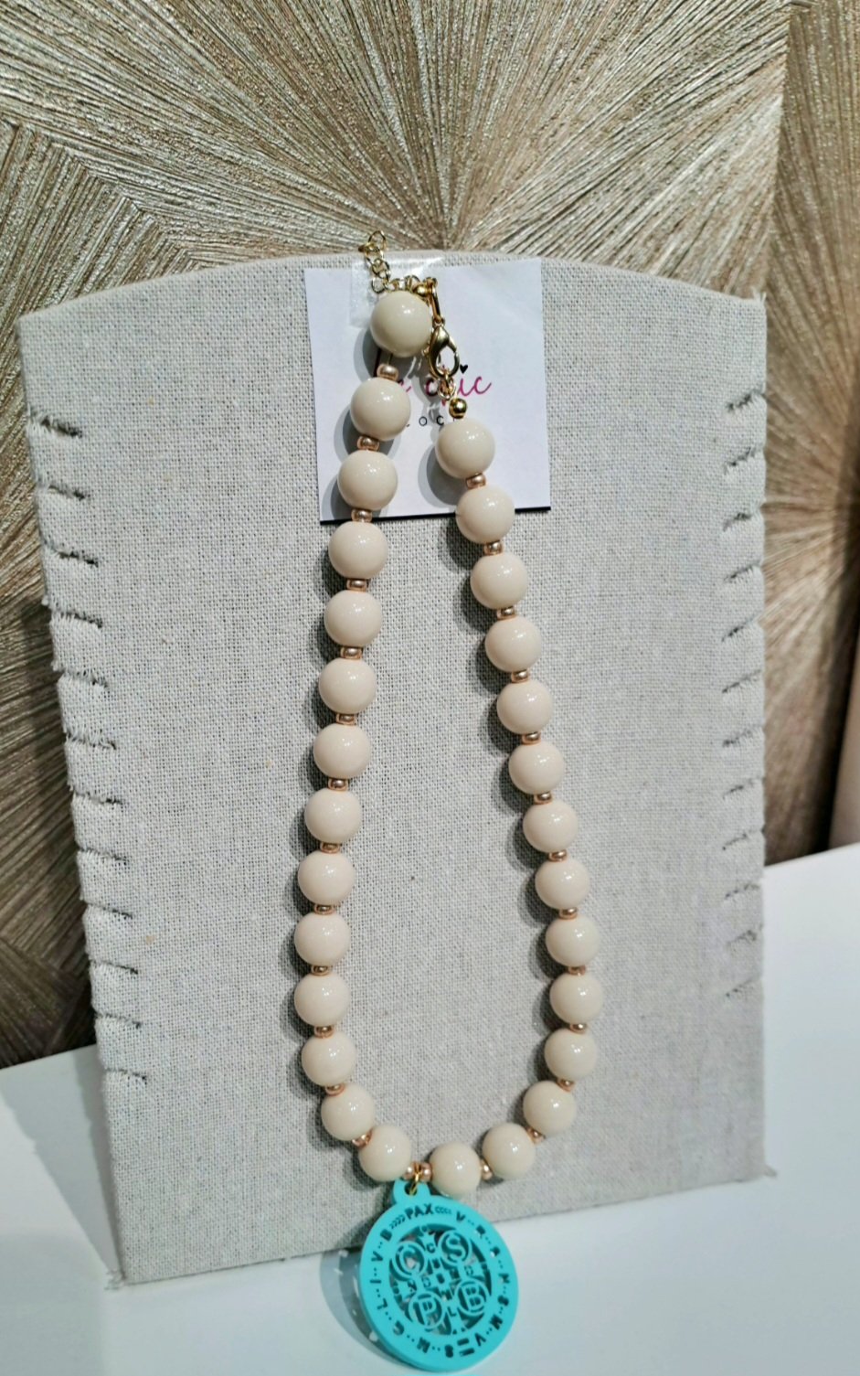 Collar Choker turquesita