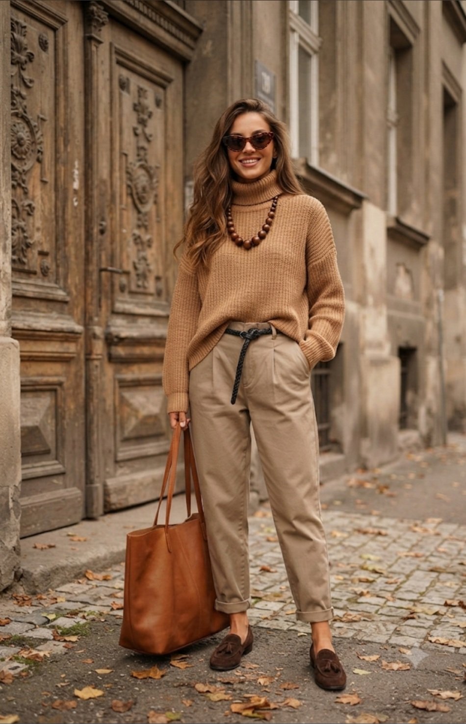 Pantalon Carla marron